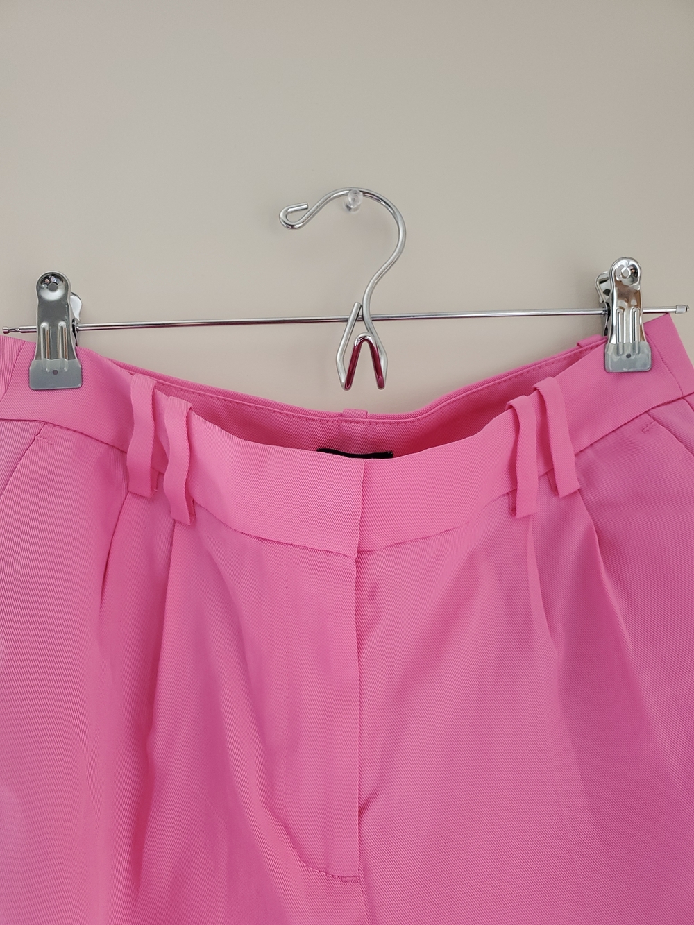 J. Crew Bright Pink High-Rise Tailored Shorts